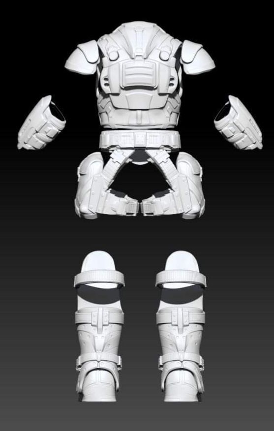 3D Print Model Gears Of War Dominic Santiago 3D print model_2