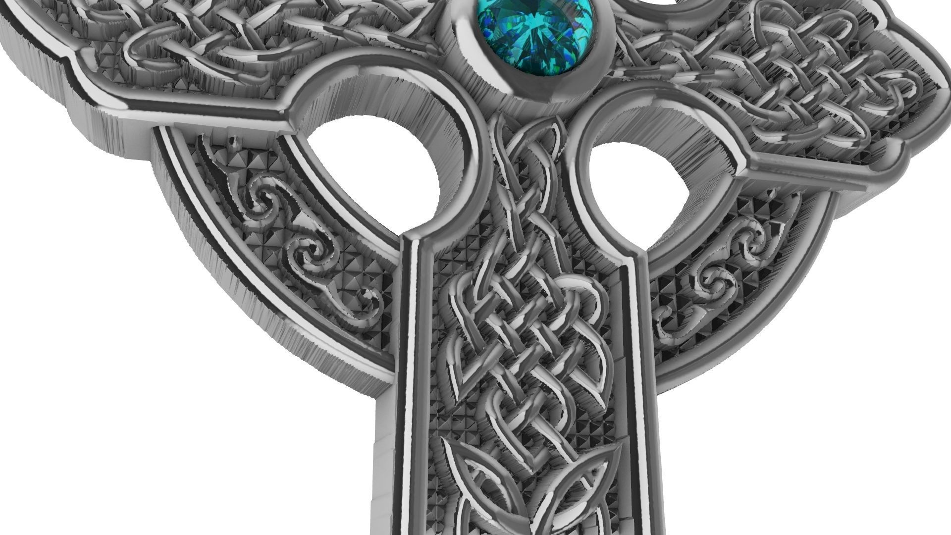 Celtic Cross Cruz Celta 3D print model_9