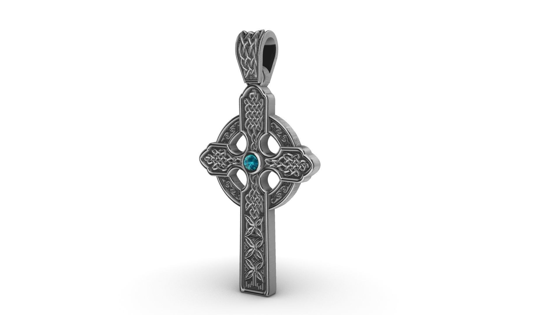 Celtic Cross Cruz Celta 3D print model_1