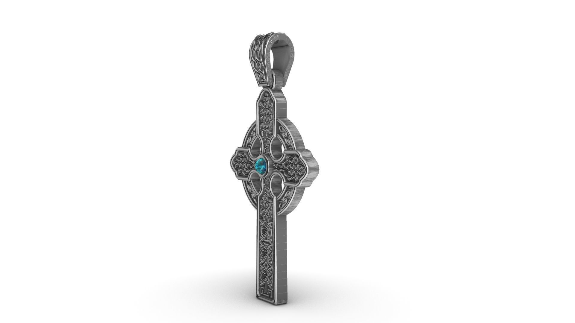 Celtic Cross Cruz Celta 3D print model_2