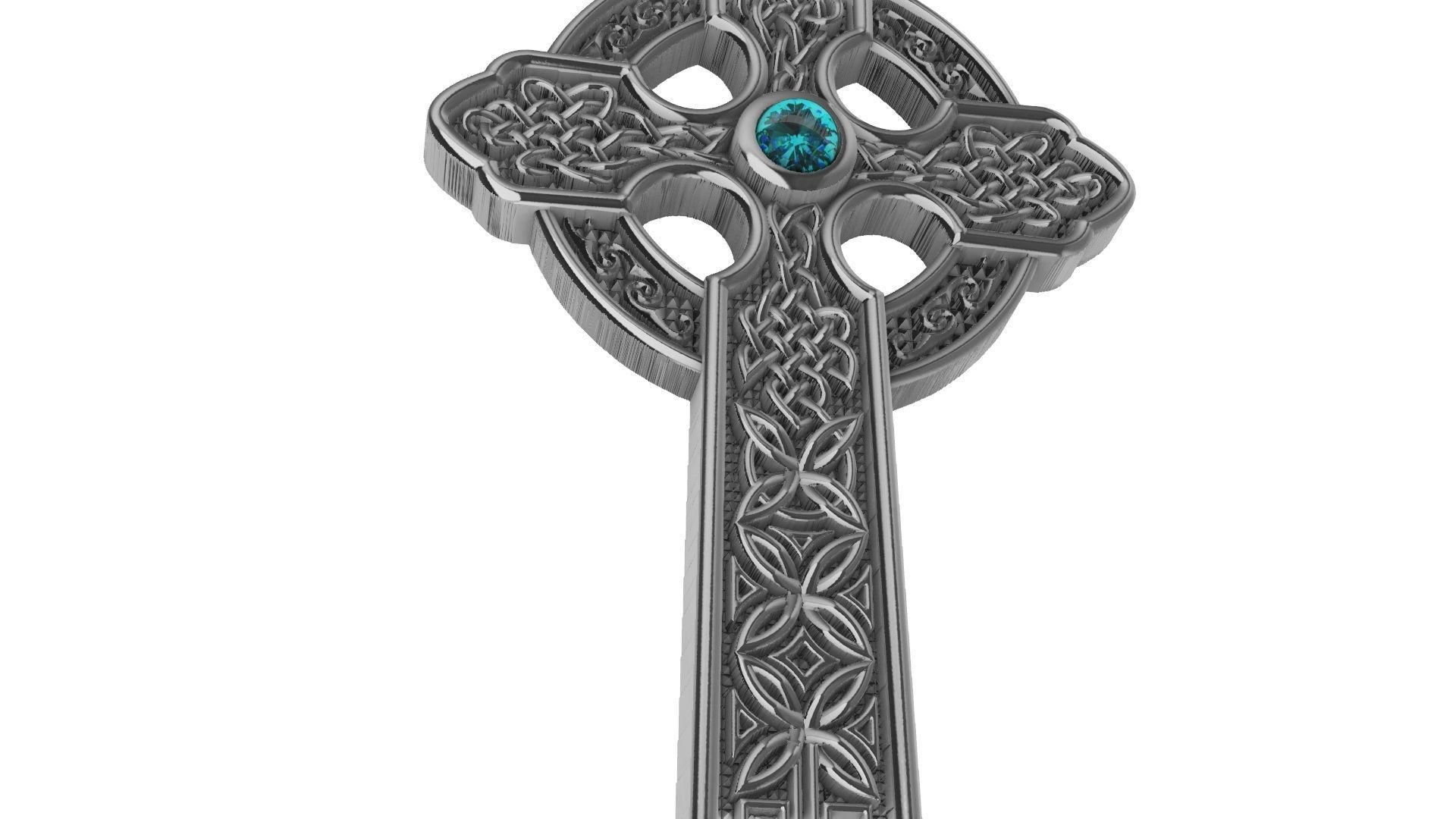 Celtic Cross Cruz Celta 3D print model_11