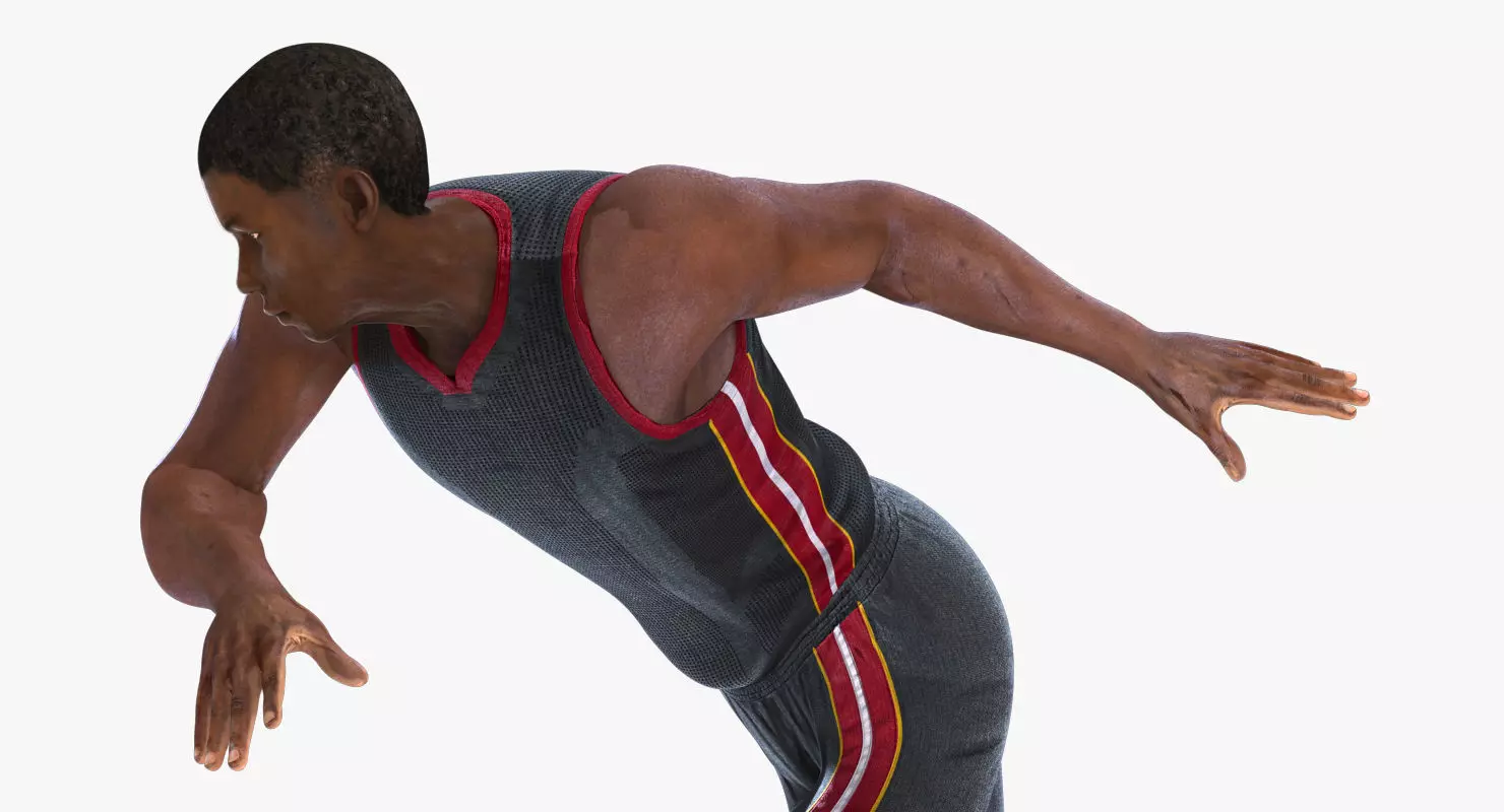 Basketball Player Rigged for Maya 3D model