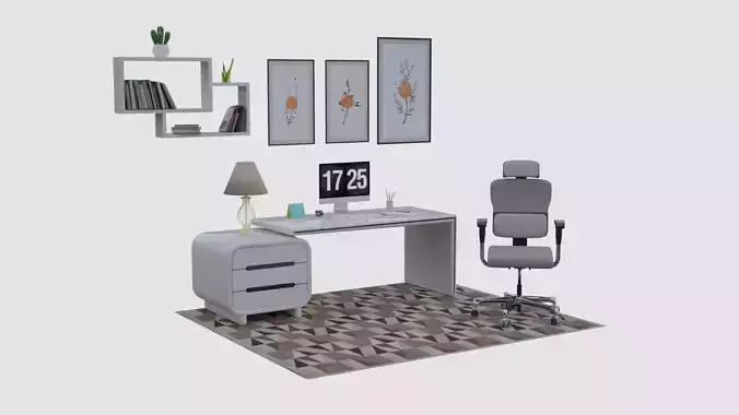 Office set 3D model