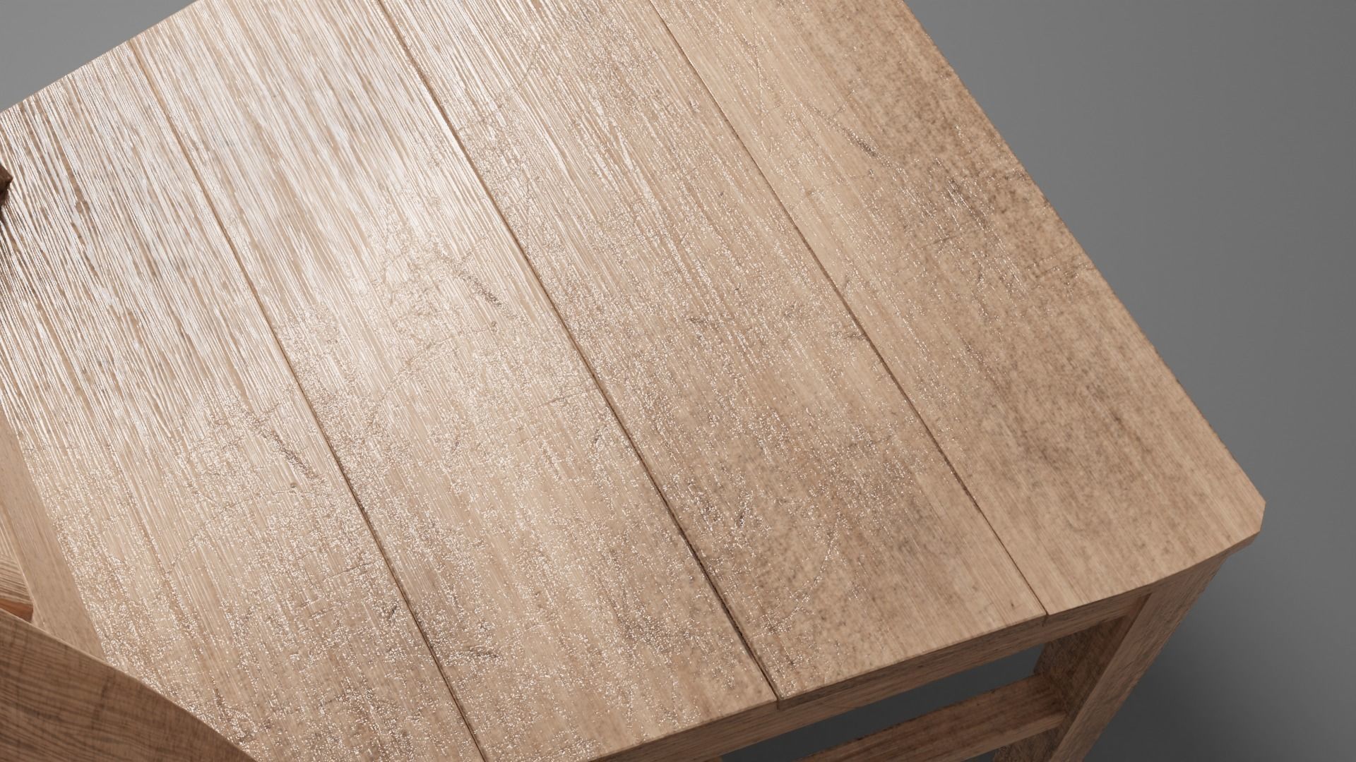 chare wooden chair Free 3D model_2