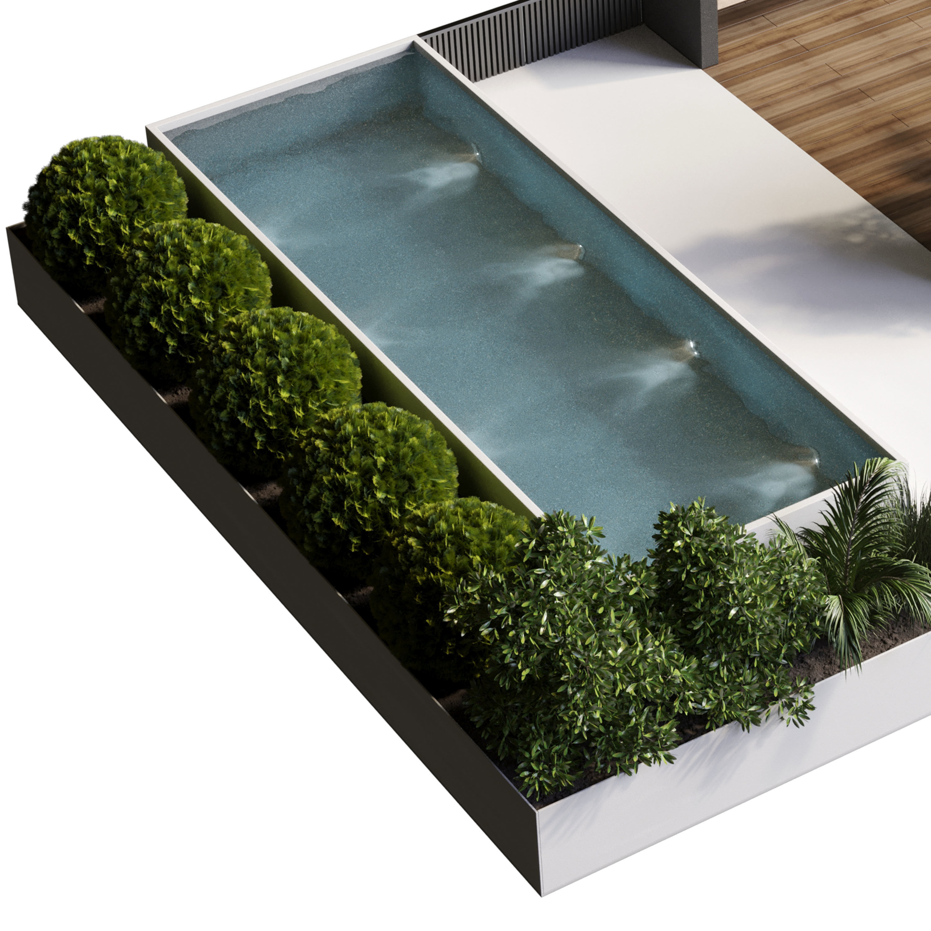 Landscape Furniture  pool 01 3D model_2