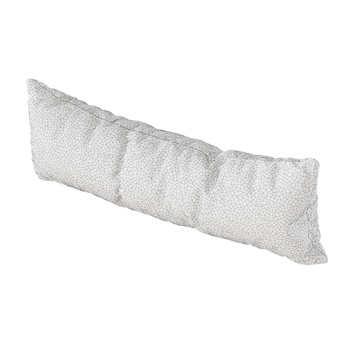 Sheepskin fur pillow 3D model_5