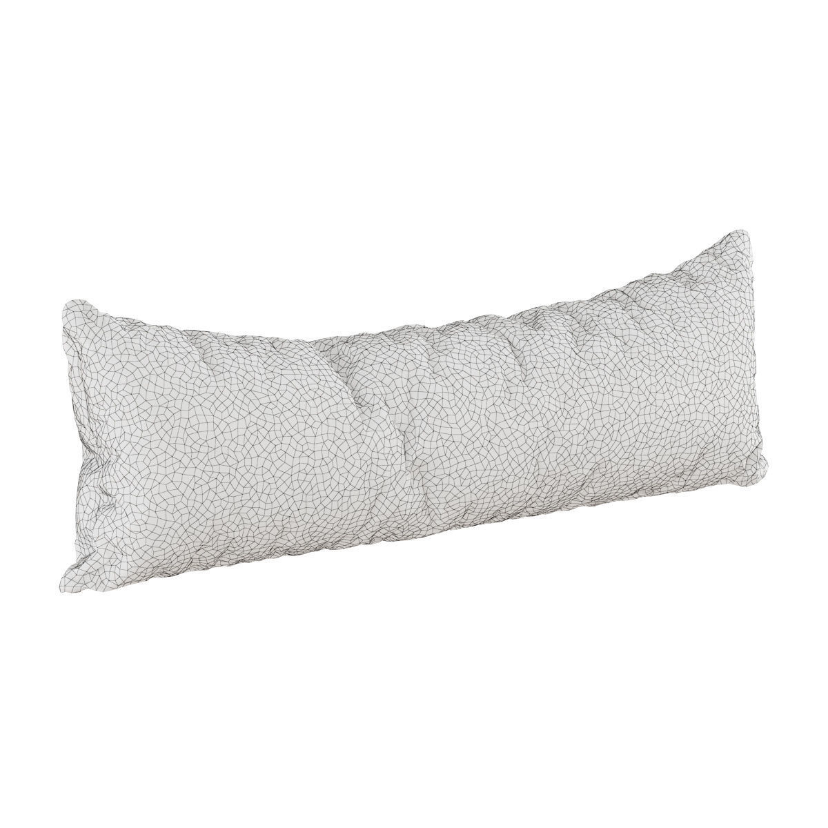 Sheepskin fur pillow 3D model_4