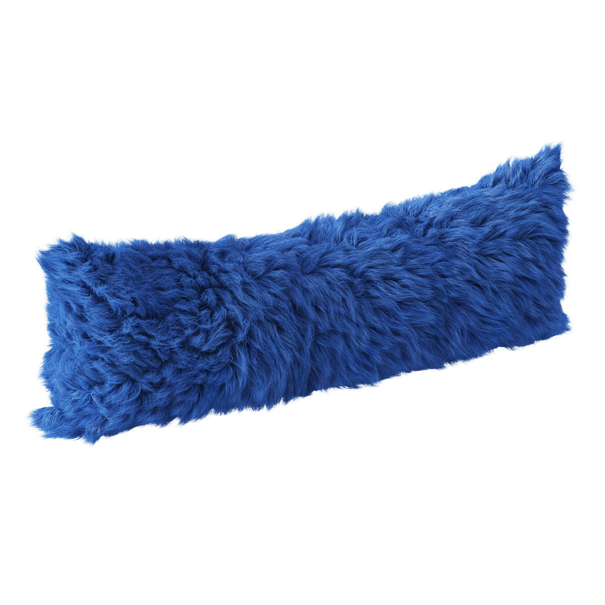 Sheepskin fur pillow 3D model_1