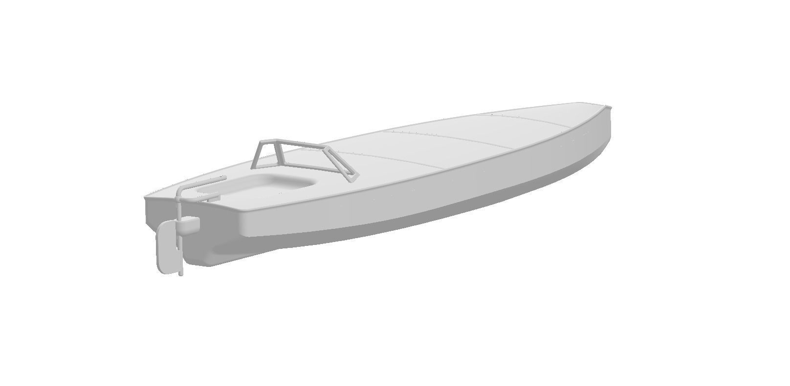Speed boat 3D print model
