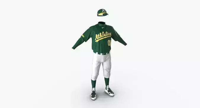 Baseball Player Outfit Athletics 2