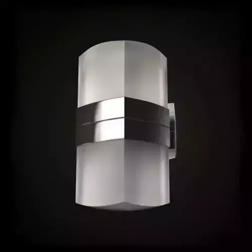 Modern Silver And Glass Wall Lamp
