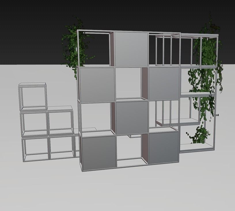 shelving loft 3d model Low-poly 3D model_20