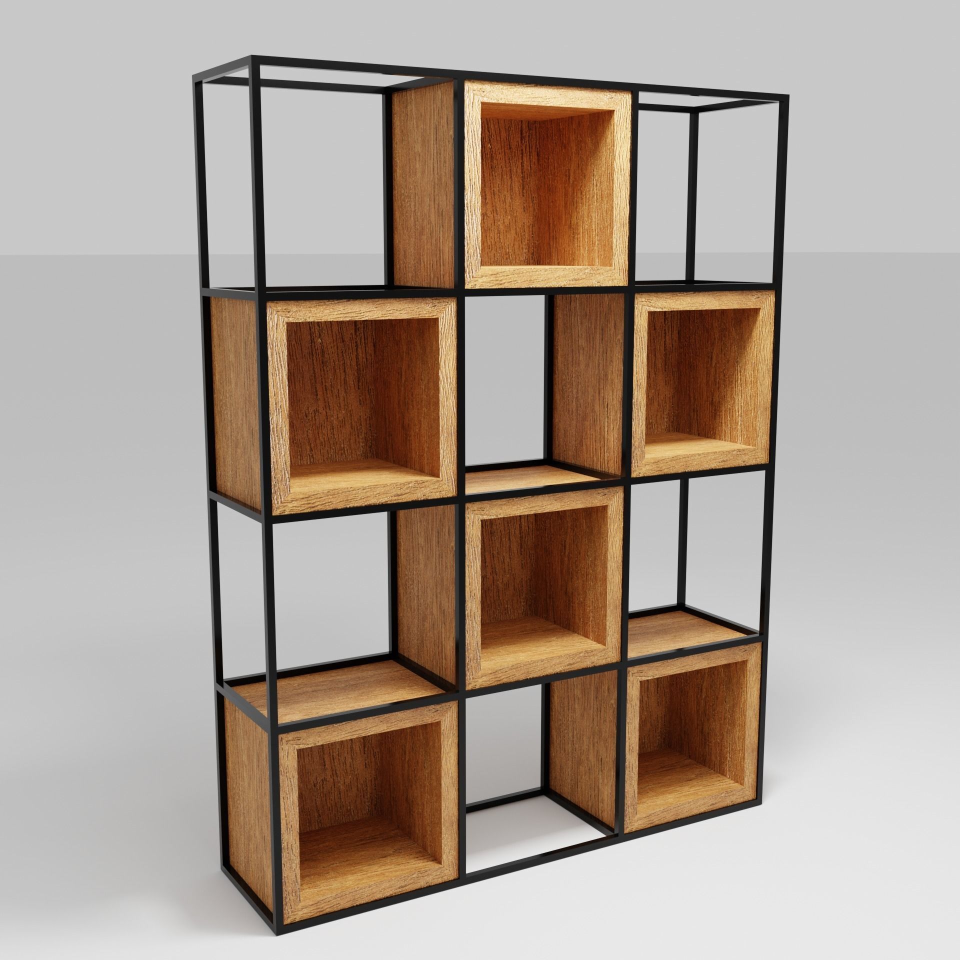 shelving loft 3d model Low-poly 3D model_4