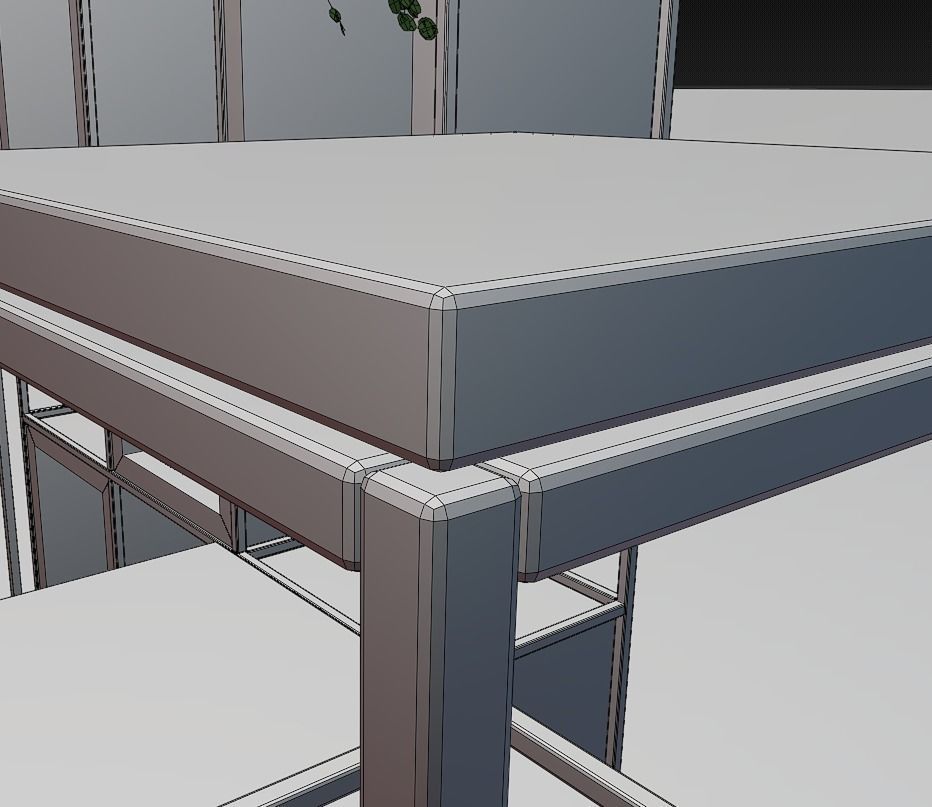 shelving loft 3d model Low-poly 3D model_9