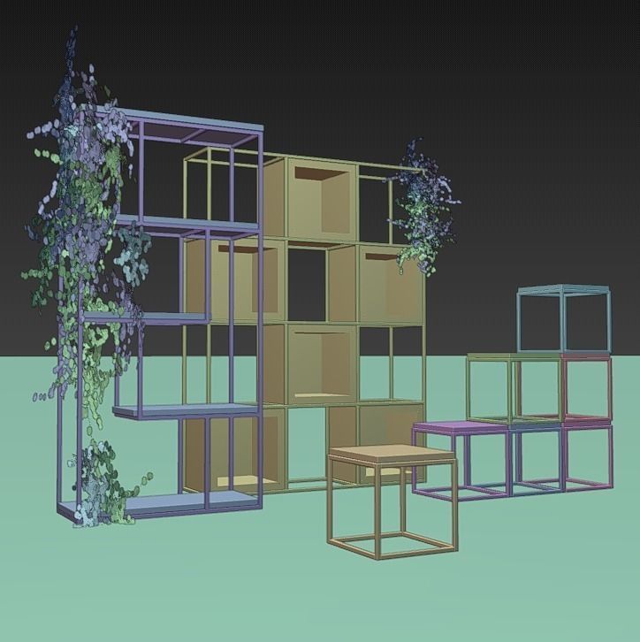 shelving loft 3d model Low-poly 3D model_14