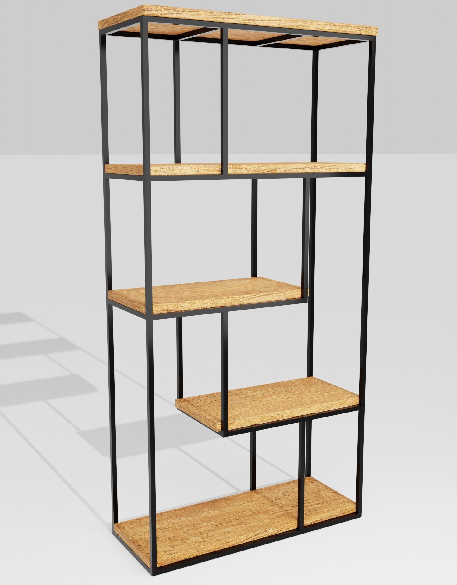 shelving loft 3d model Low-poly 3D model_5