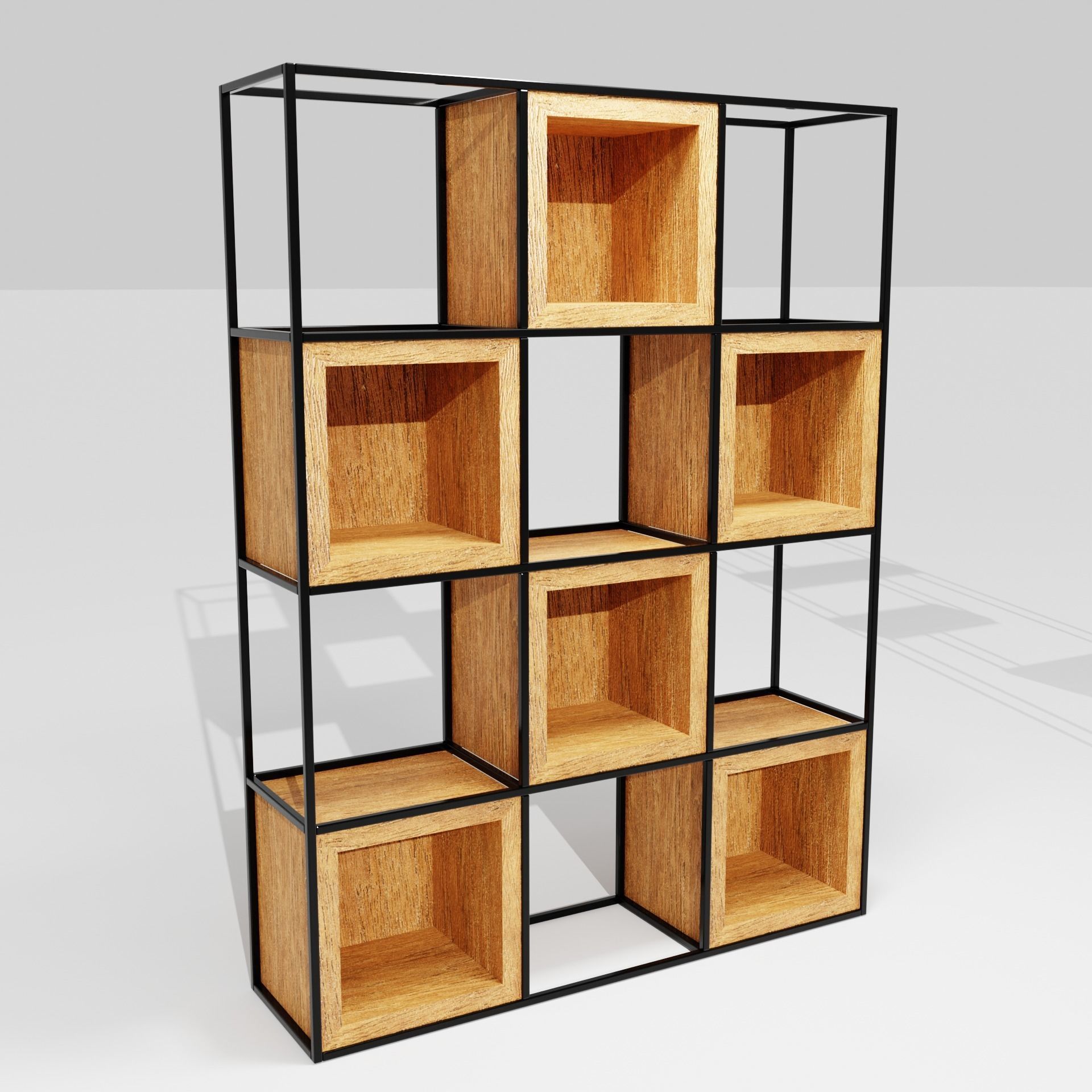 shelving loft 3d model Low-poly 3D model_2
