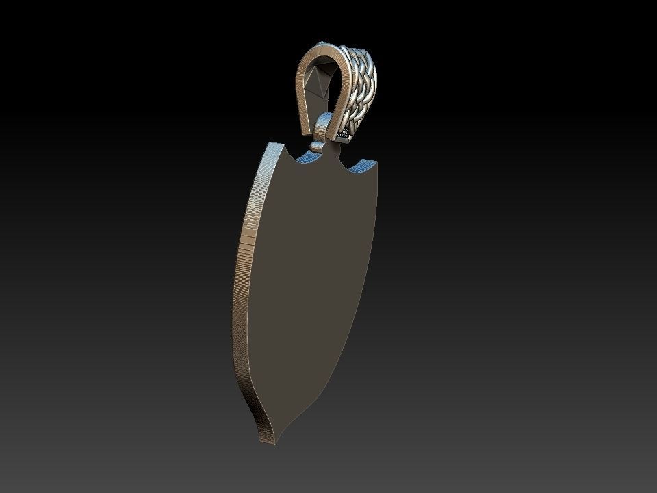 Celtic Deer Shield Viking 3D print model_5