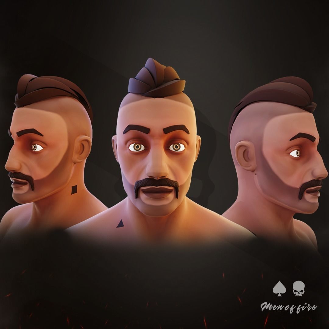 Stylized Character Low-poly 3D model_5