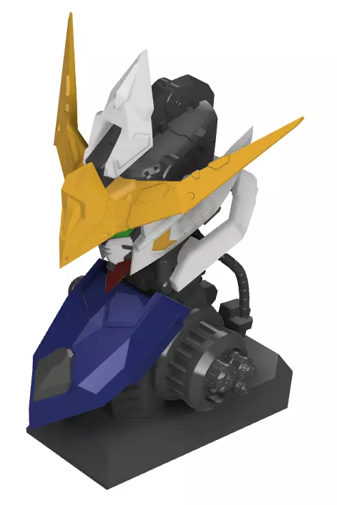  gundam barbatos bust 3d printing models  3D print model_0
