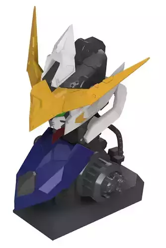  gundam barbatos bust 3d printing models  3D print model