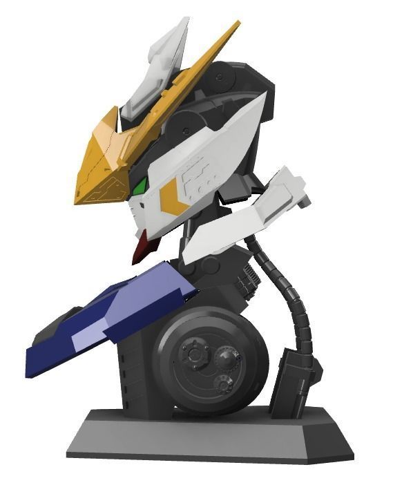  gundam barbatos bust 3d printing models  3D print model_2