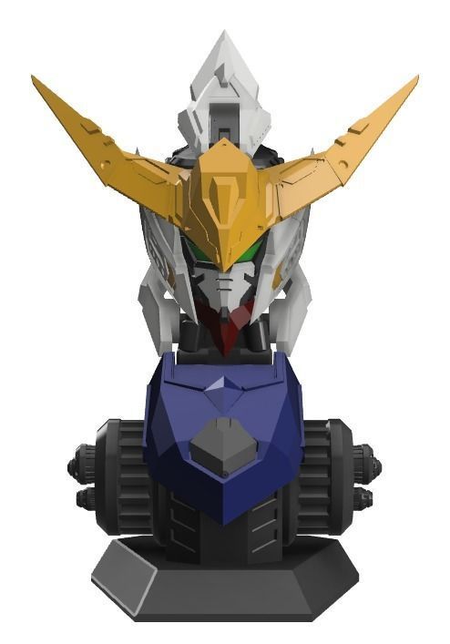  gundam barbatos bust 3d printing models  3D print model_1
