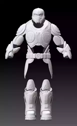 3D Print Model Gears Of War Onyx Guard 3D print model