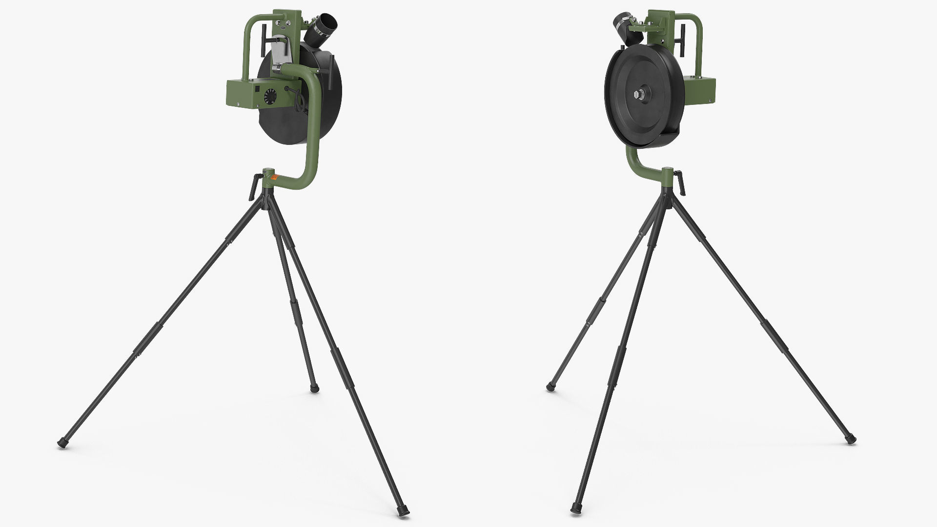 Baseball Pitching Machine 3D model_3