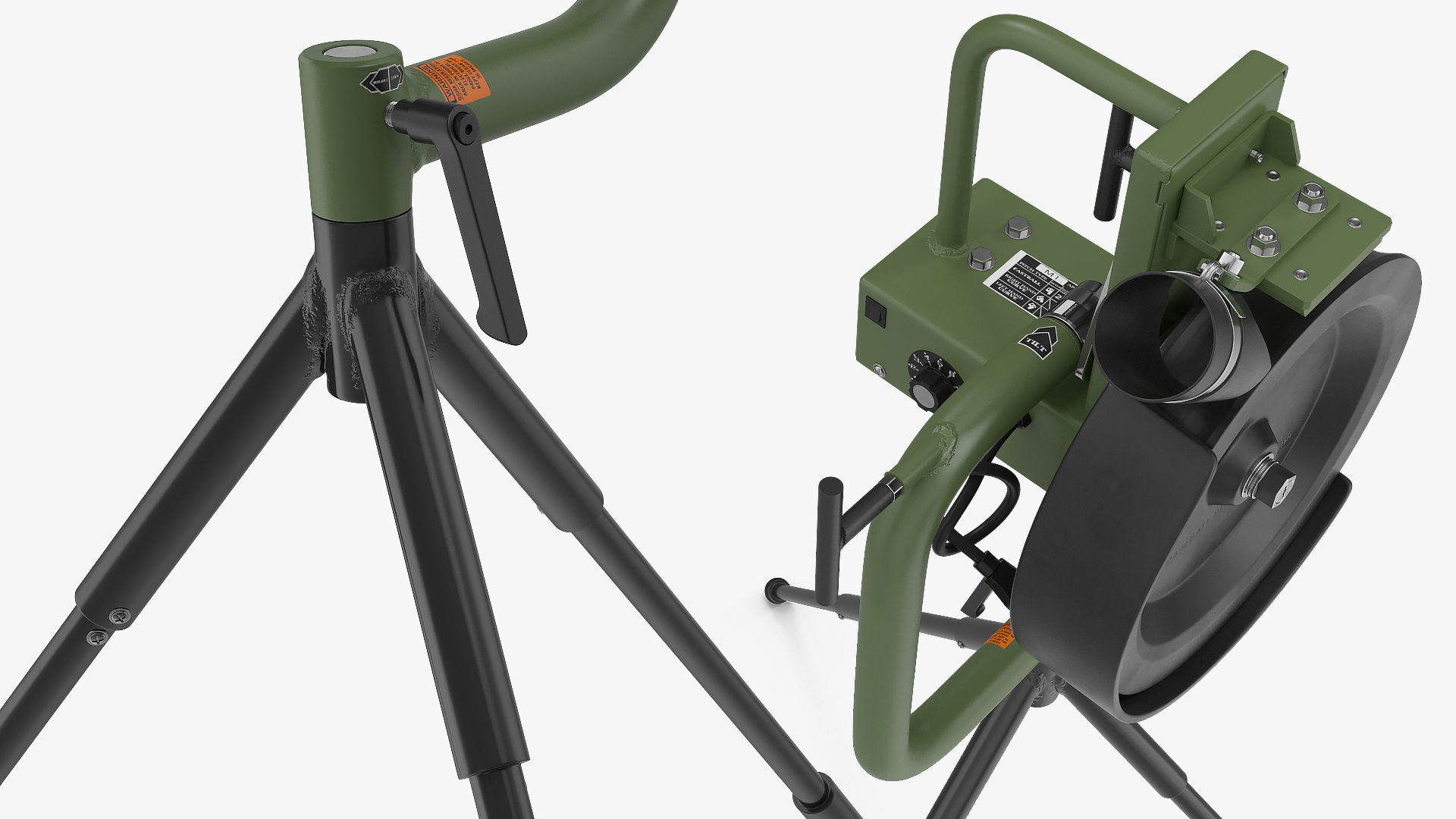 Baseball Pitching Machine 3D model_6