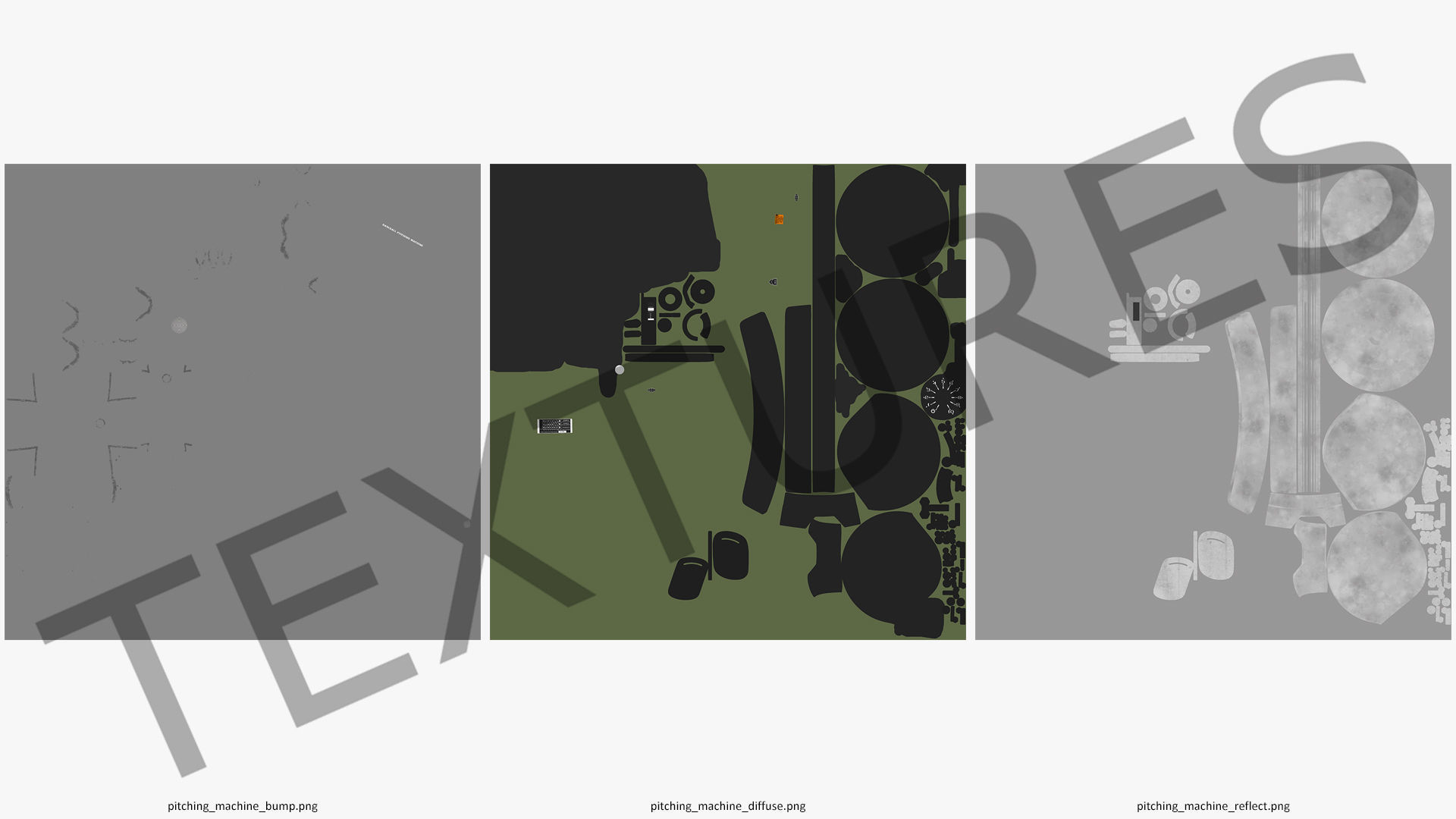 Baseball Pitching Machine 3D model_14