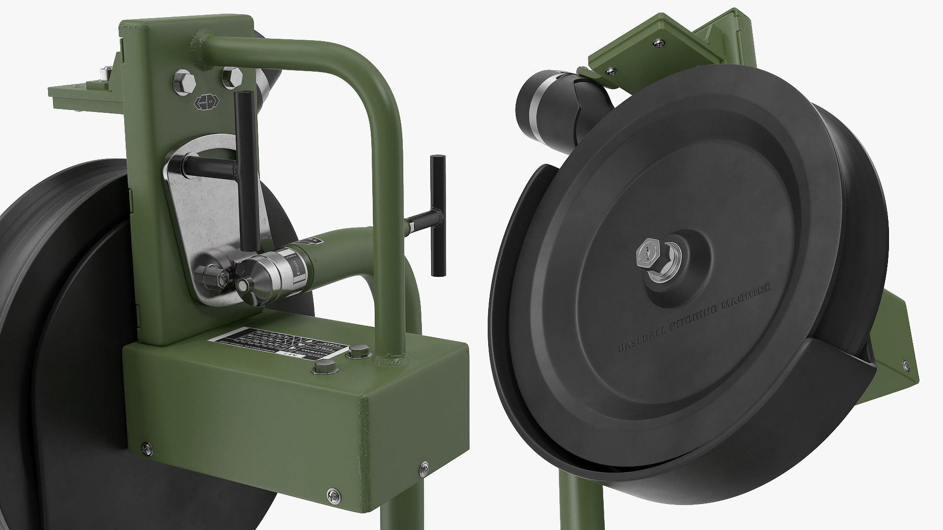 Baseball Pitching Machine 3D model_7