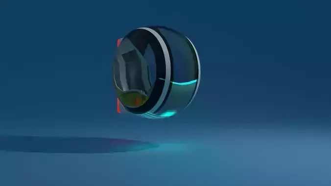 Future car Low-poly 3D model