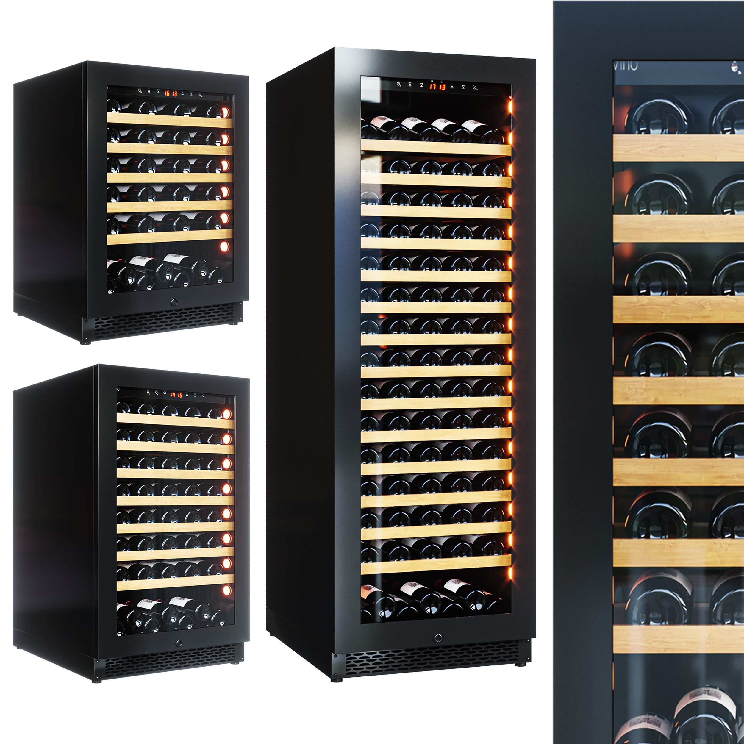 Pevino Wine Coolers Set 3D model_2
