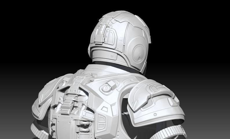 3D Print Model Gears Of War Anthony Carmine Helmet -Helmet Only 3D print model_2