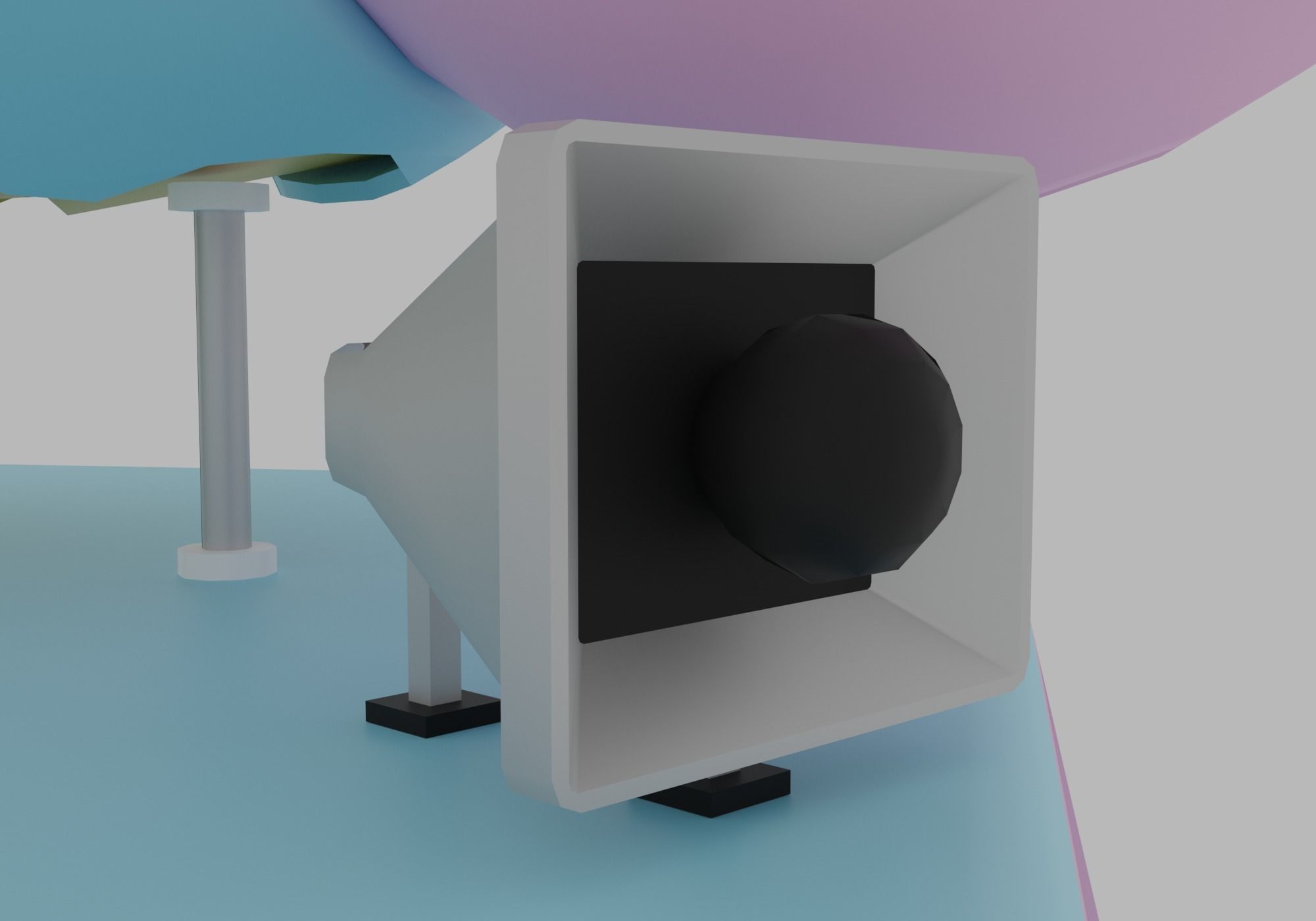 Ice cream truck Low-poly 3D model_5