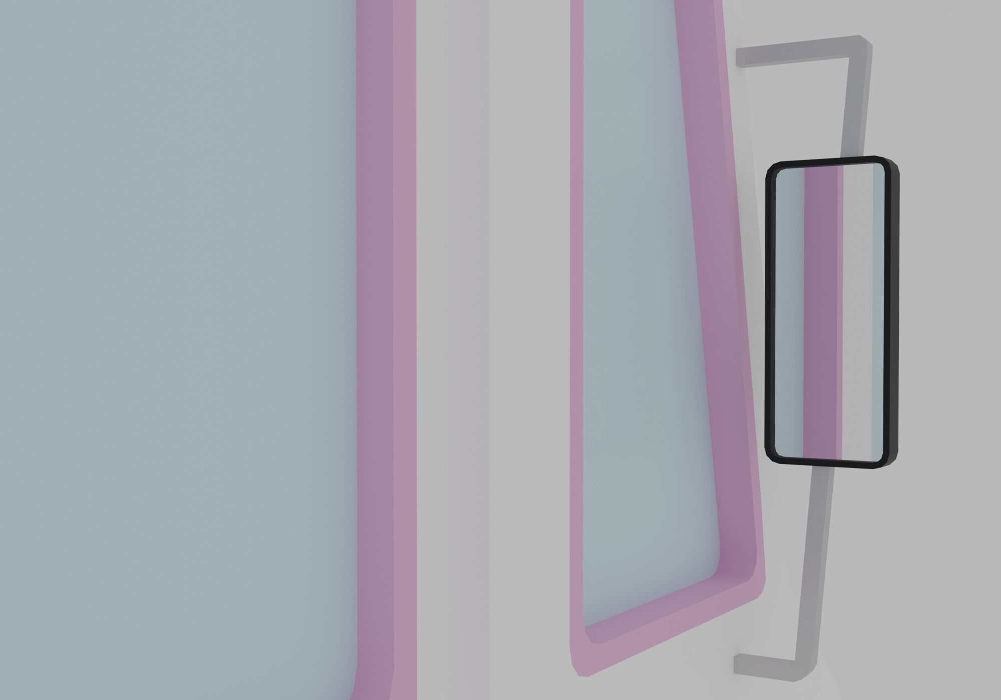 Ice cream truck Low-poly 3D model_7