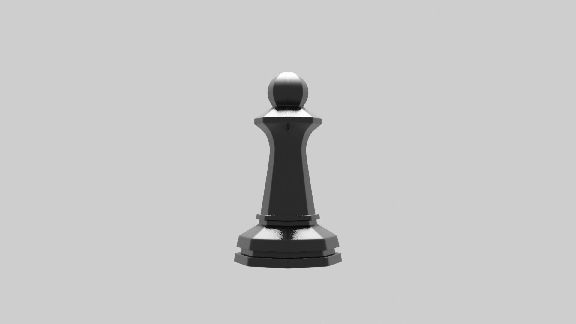 Pawn Chess Coin 3D print model_3