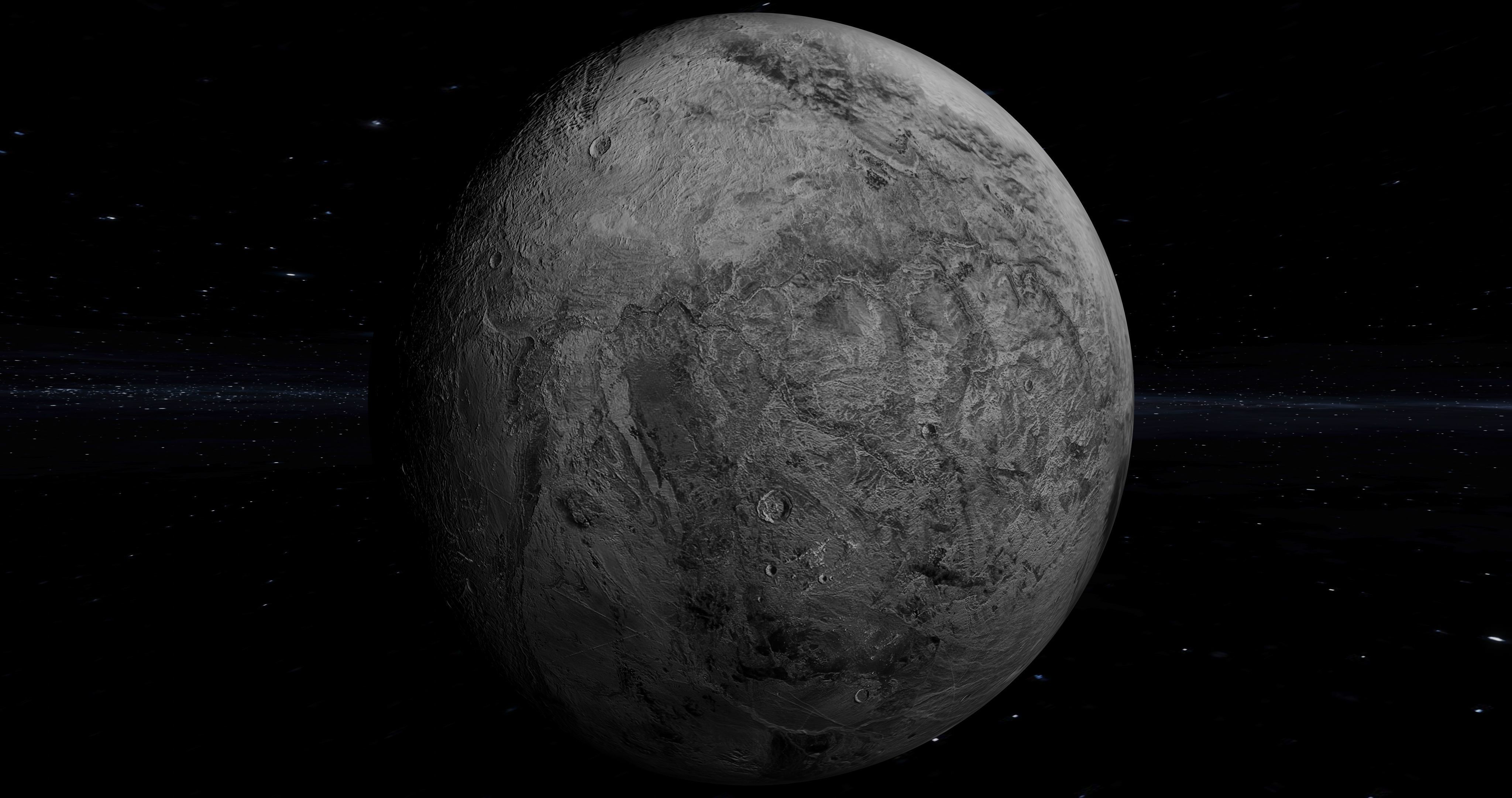 This is a Fictional planet HAUMEA 3D model_2