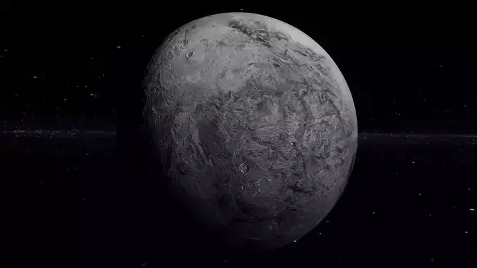 This is a Fictional planet HAUMEA 3D model