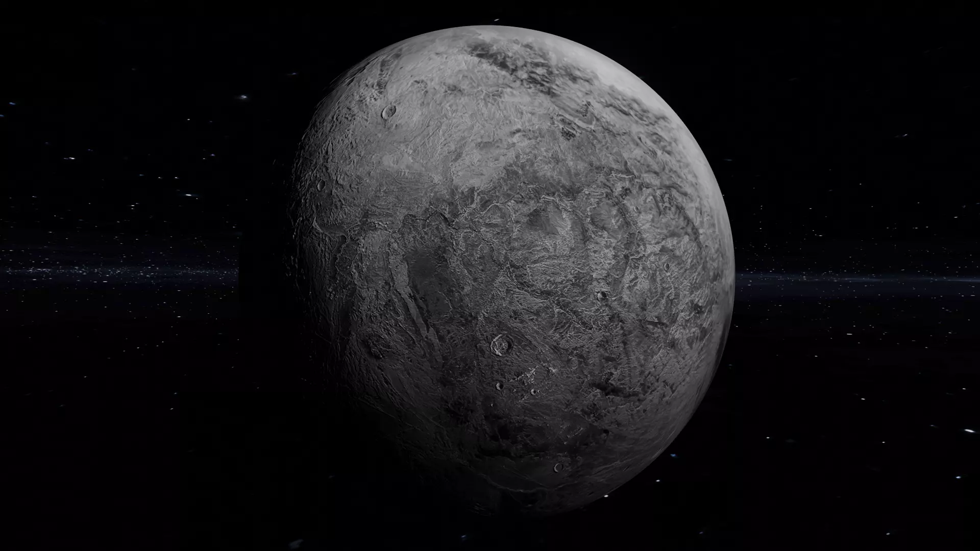 This is a Fictional planet HAUMEA 3D model_0
