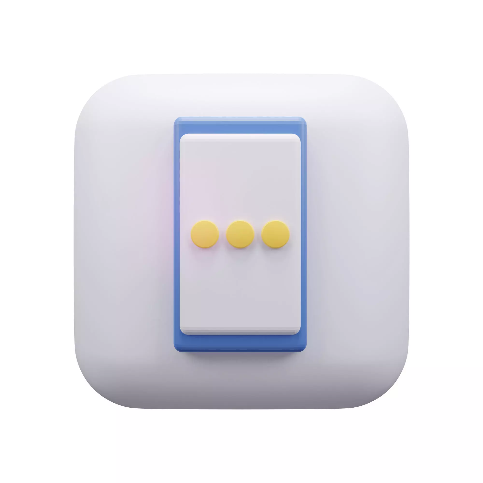 Contact Us Smartphone Icon Low-poly 3D model_0