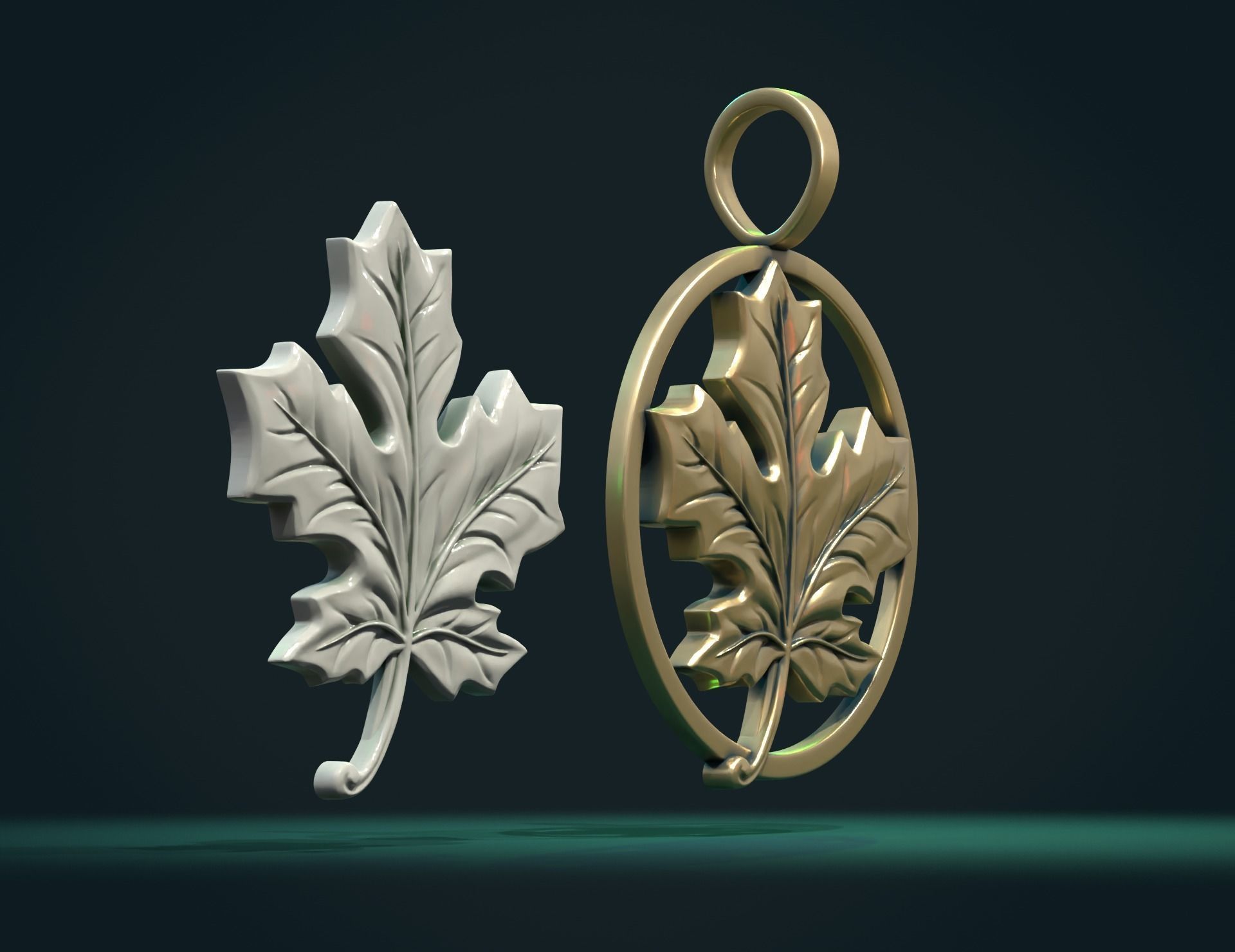 Maple Leaf II 3D print model_8