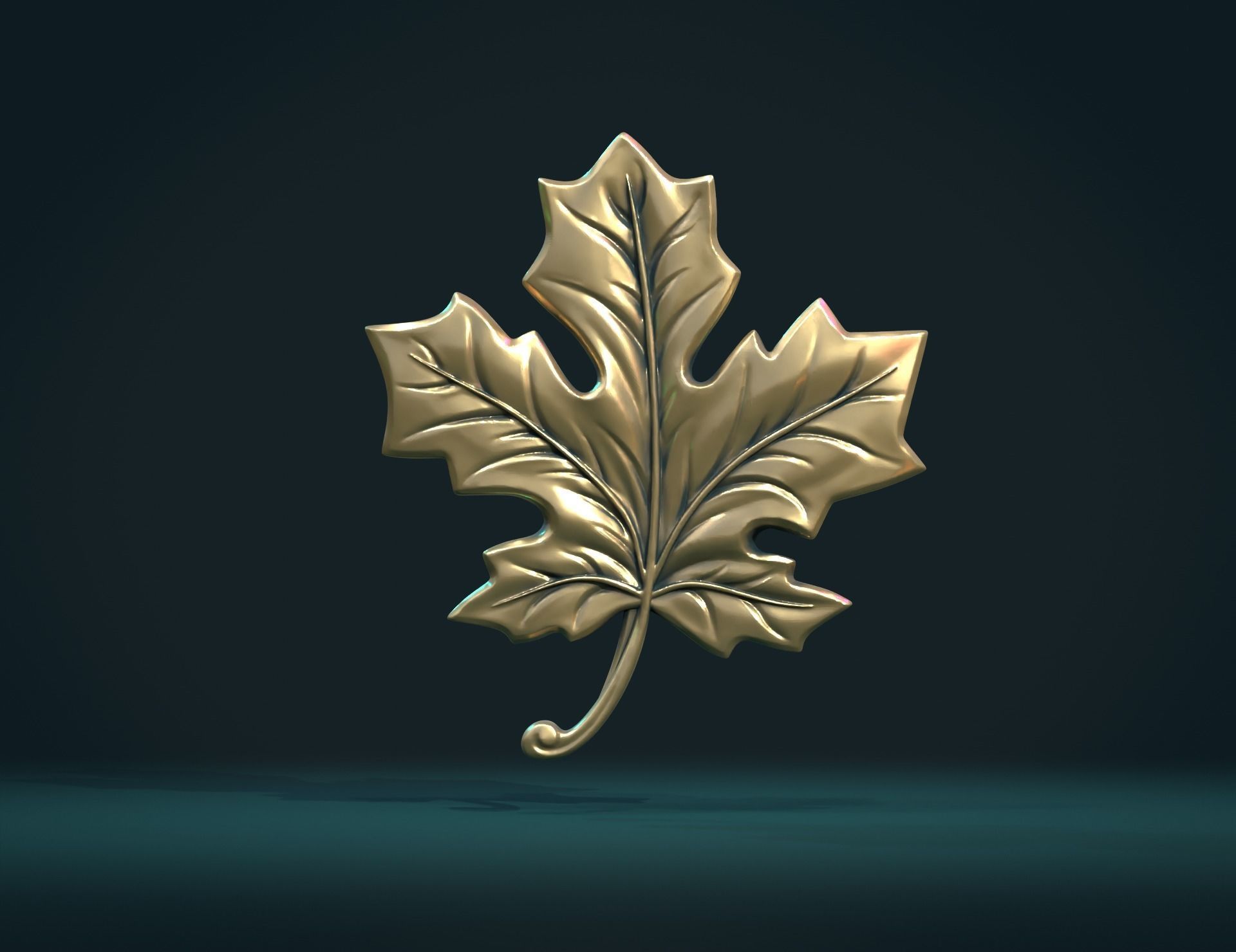 Maple Leaf II 3D print model_2