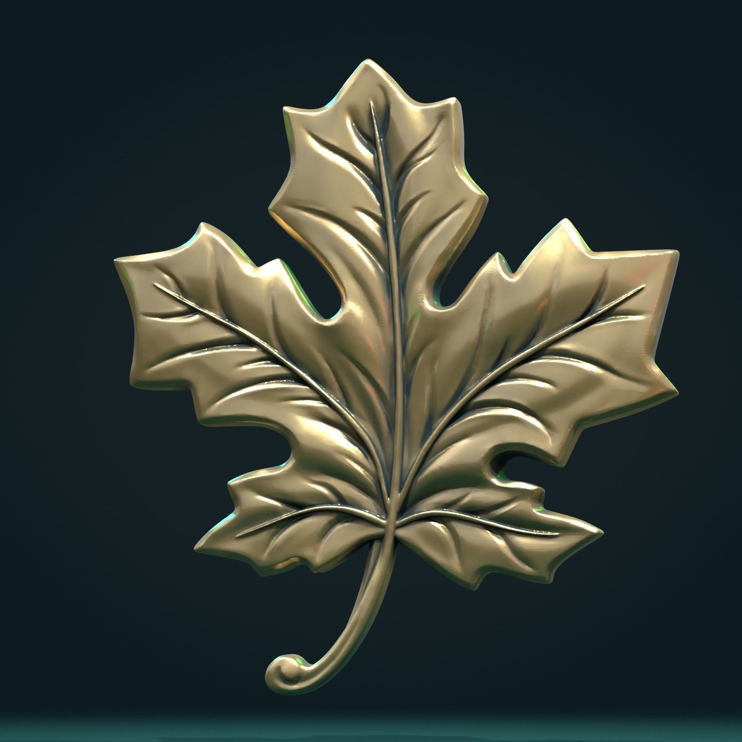 Maple Leaf II 3D print model_10