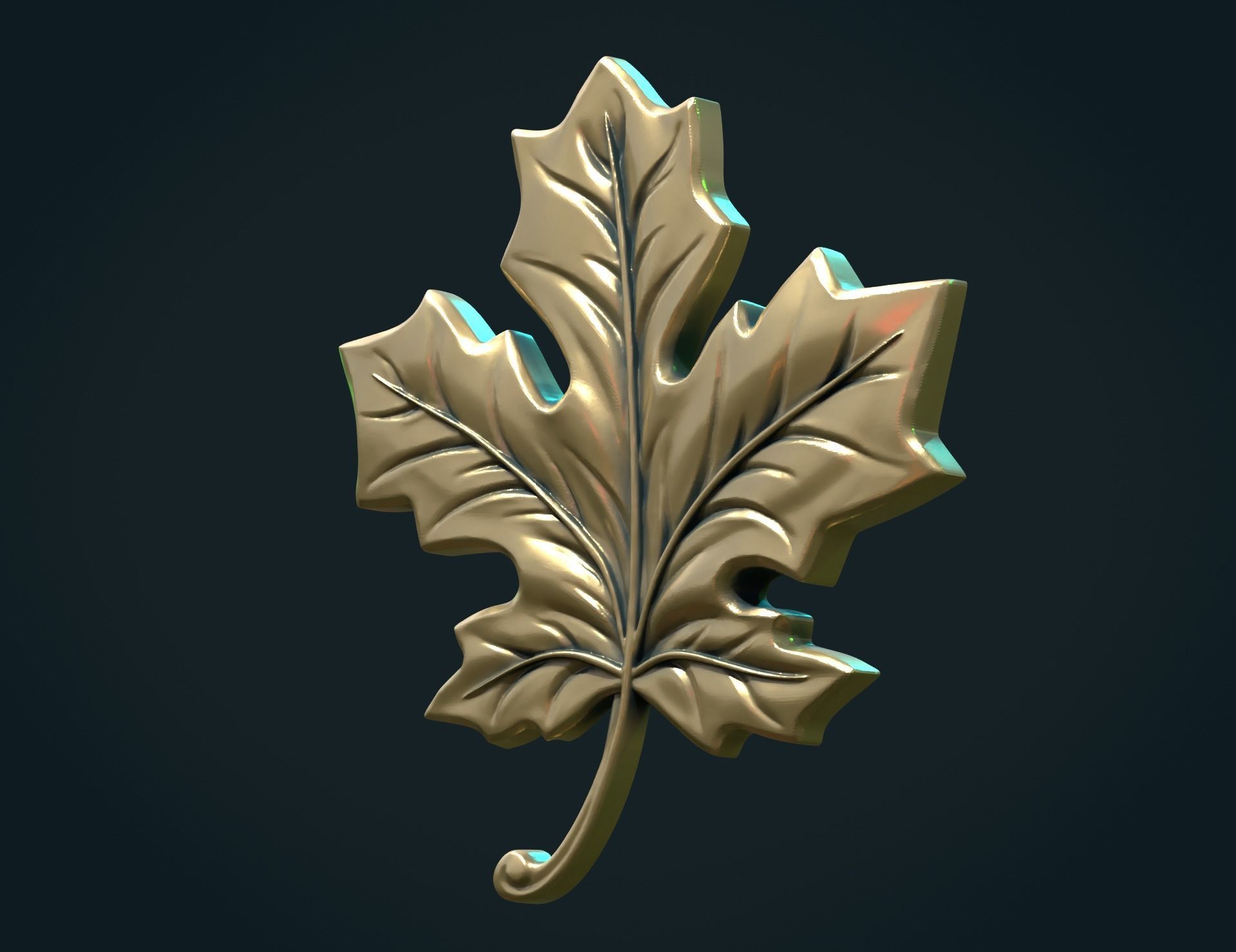 Maple Leaf II 3D print model_12