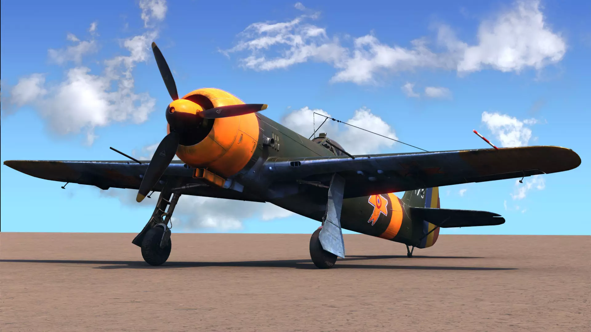 IAR-80 WW2 Romanian Aircraft - Western Front colors 3D model