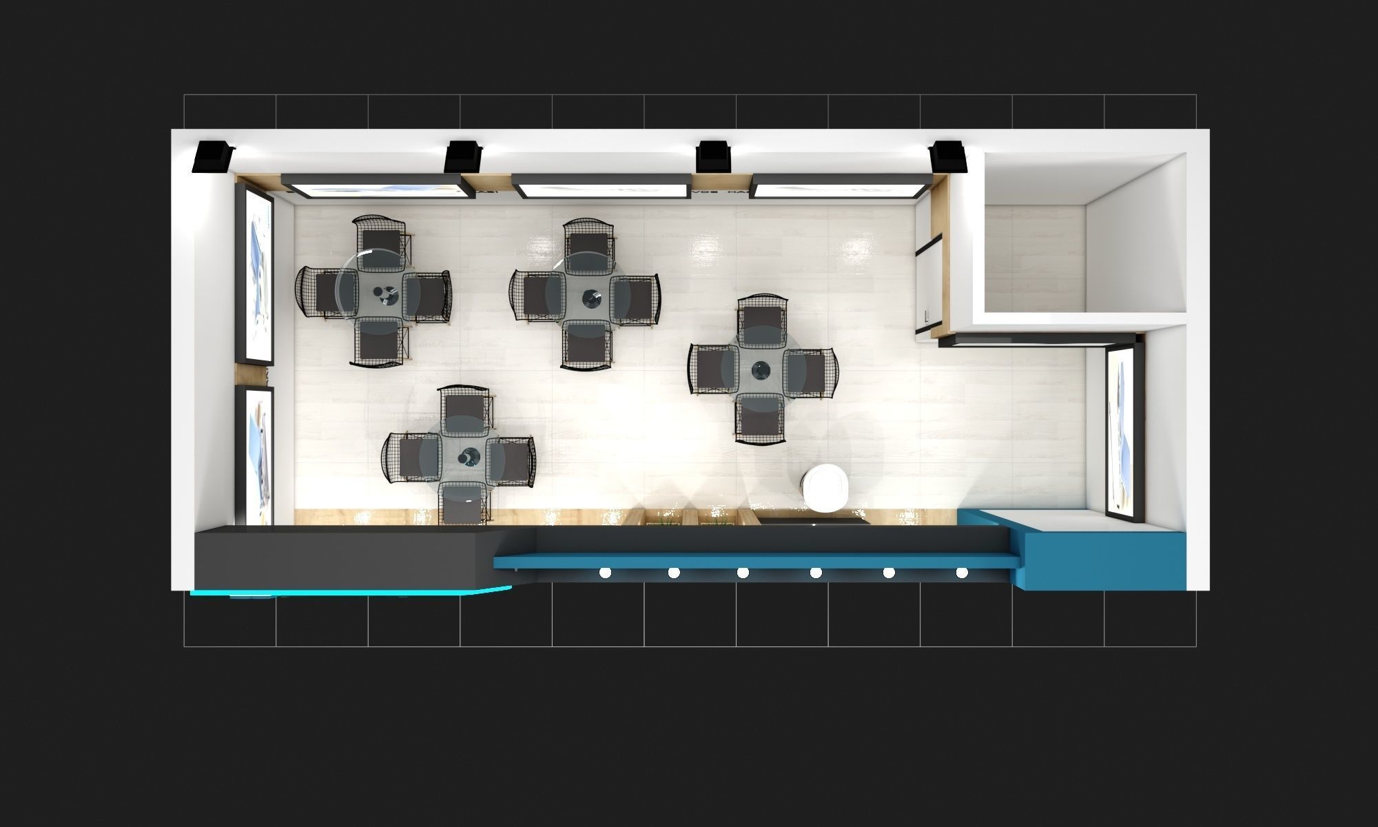 Exhibition Booth Stall Size 9 m x 4 m Height 366 cm 3D model 3D model_4