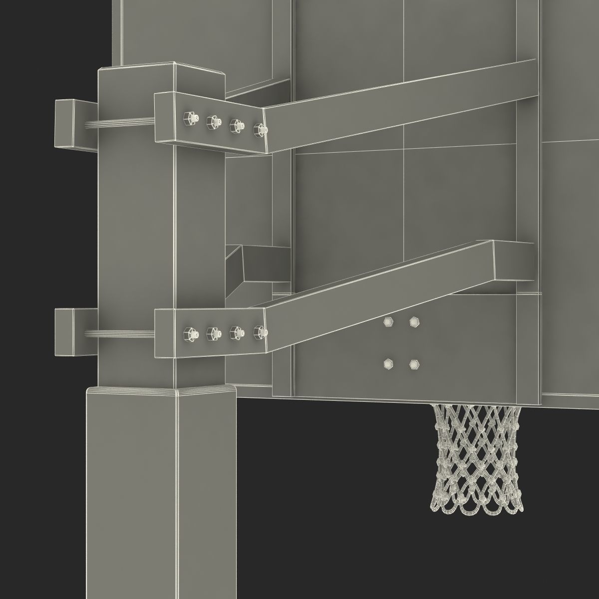 Basketball Hoop 3 3D model_29