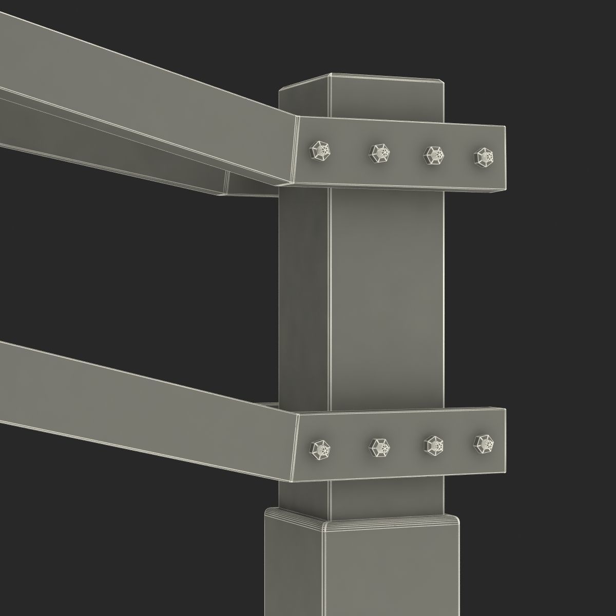 Basketball Hoop 3 3D model_28